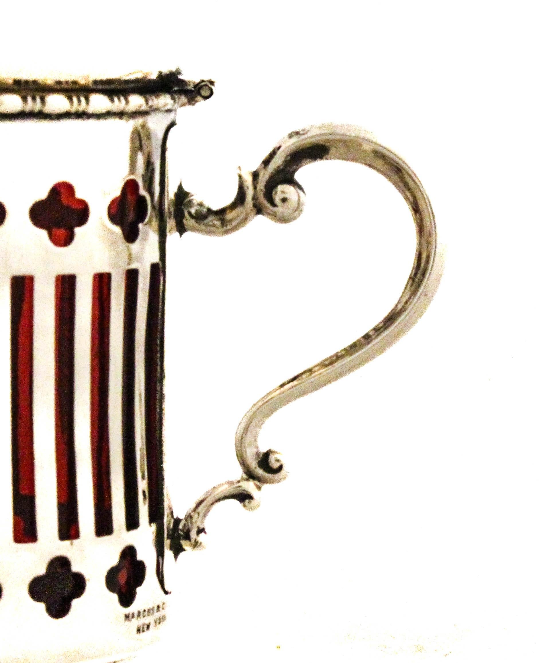 Argent sterling Sterling Silver Mustard Jar w/ Spoon en vente