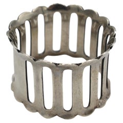 Used Sterling Silver Napkin Ring, 1908, Sheffield, England