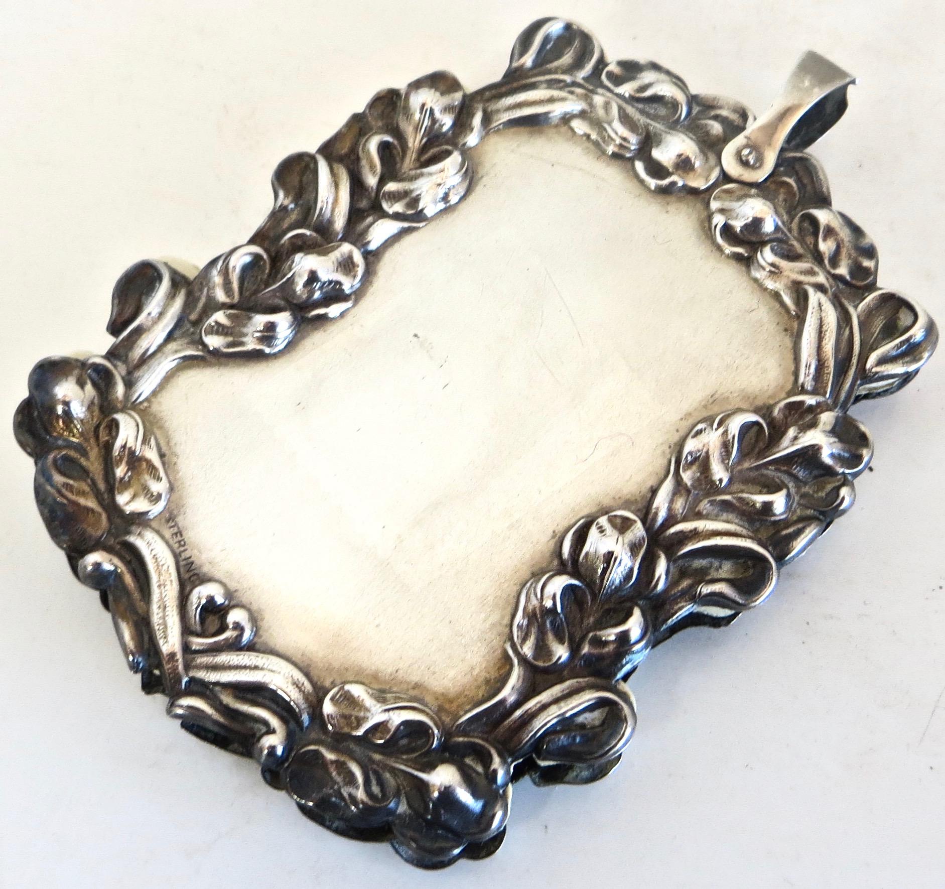 Very rare and unusual piece, a sterling silver 