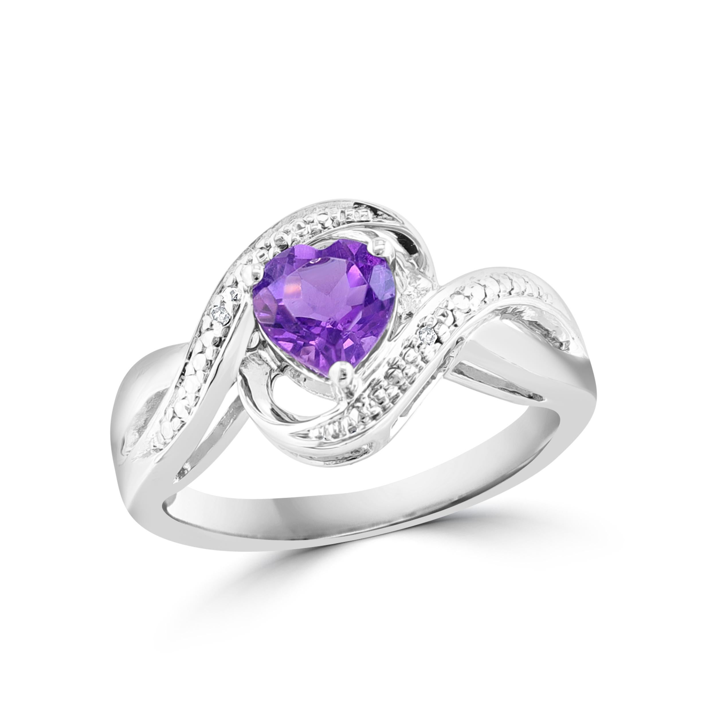 Sterling Silver & Natural Amethyst Suite Ring , Earring & Pendant with Chain
Beautiful full suite of Heart shape Amethyst and Zirconium
Sterling Silver and Natural Amethyst Suite Ring , Earring & Pendant with Chain
Sterling Silver weight 7.5 gm