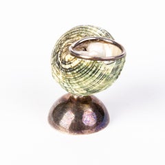 Sterling Silver Nautilus Shell Salt Cellar