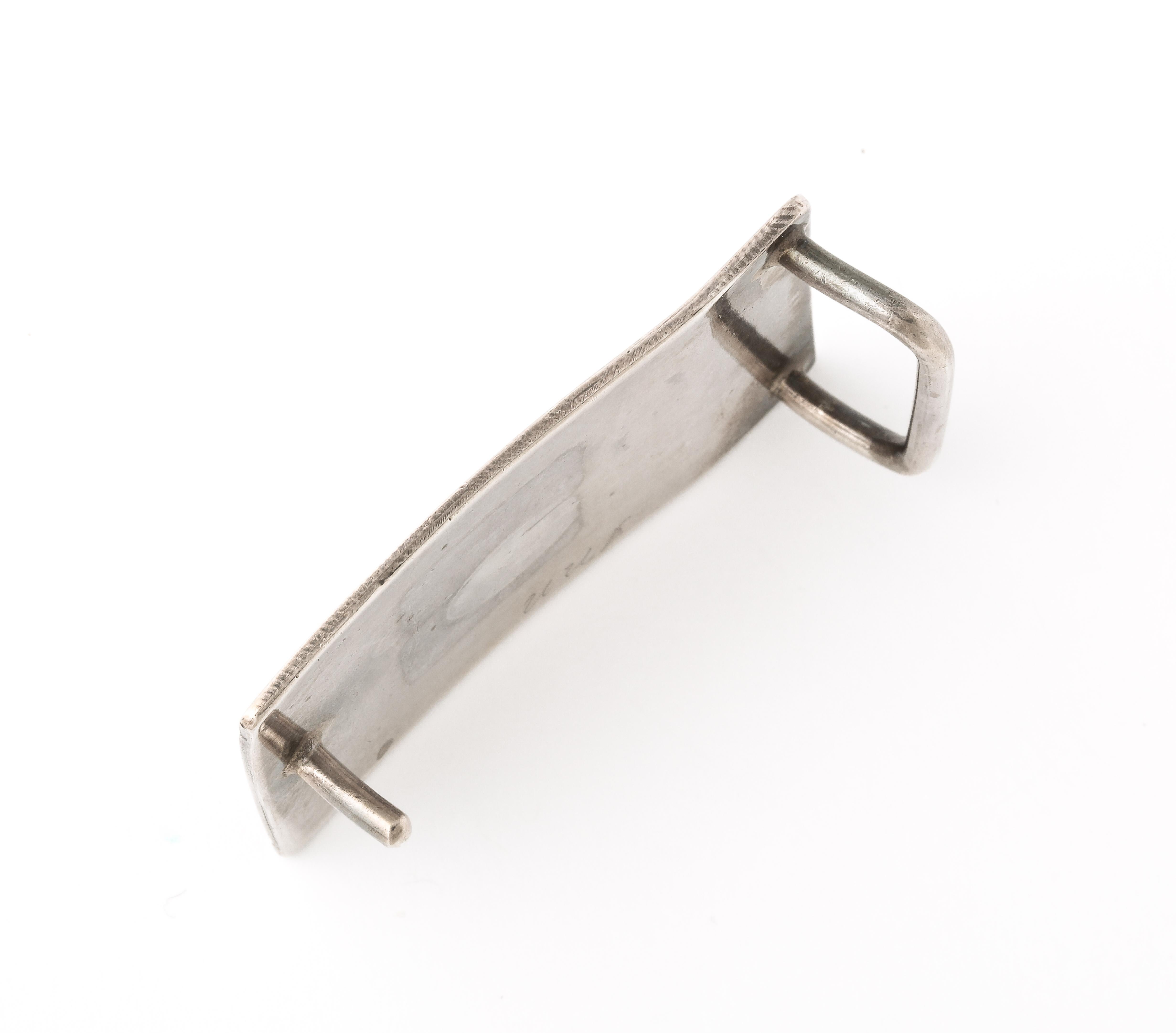 Sterling Silver Navajo Belt Buckle for Man or Woman 2