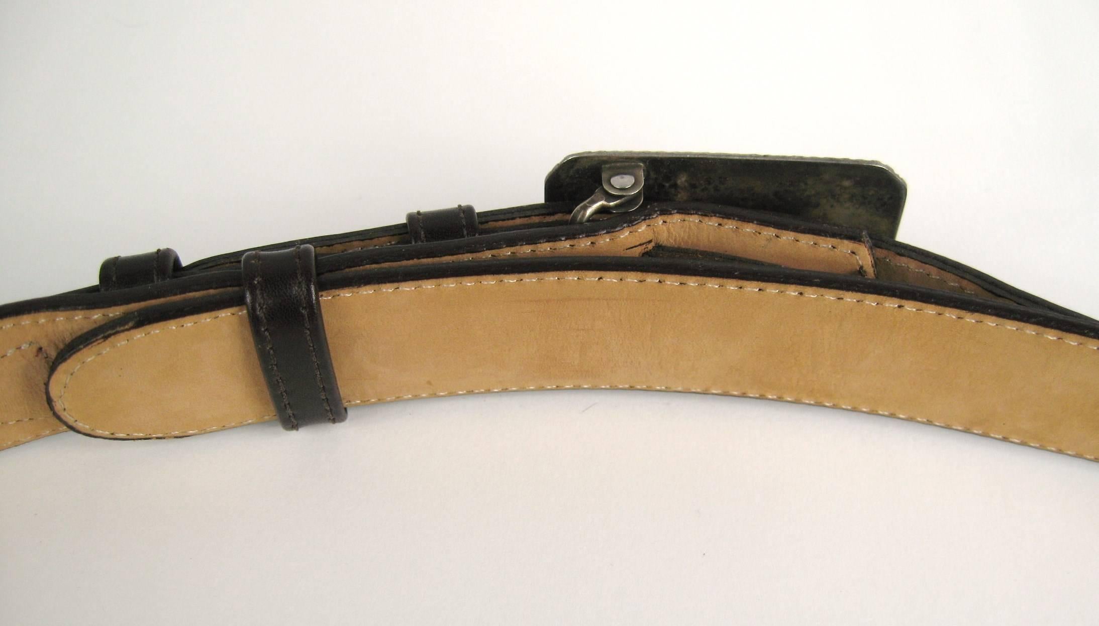 turquoise leather belt