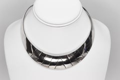 Sterling Silver Neck Cuff Choker Collar Necklace