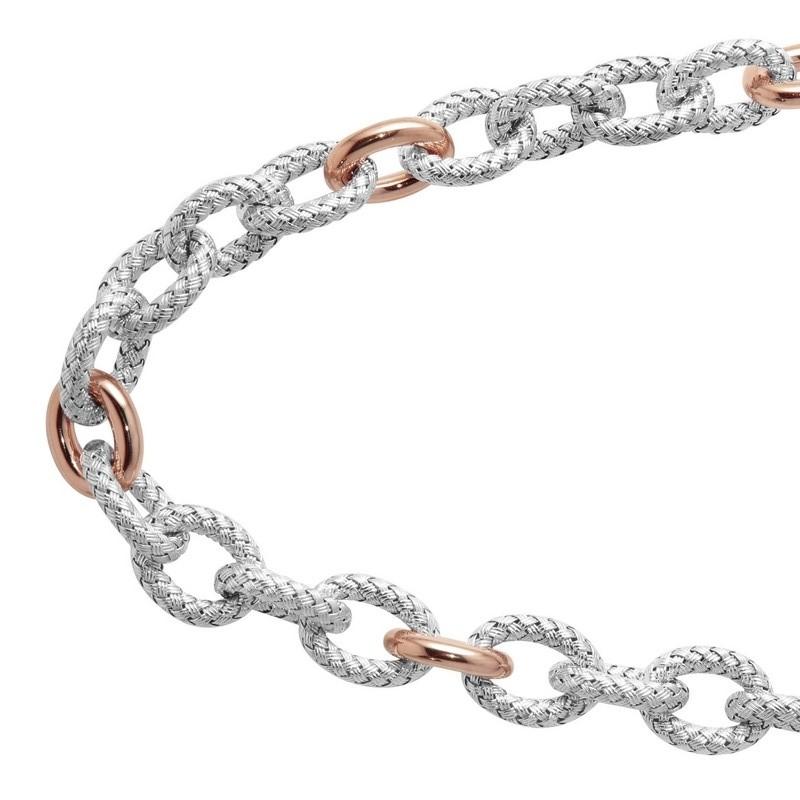 Modern Sterling Silver Necklace, 20