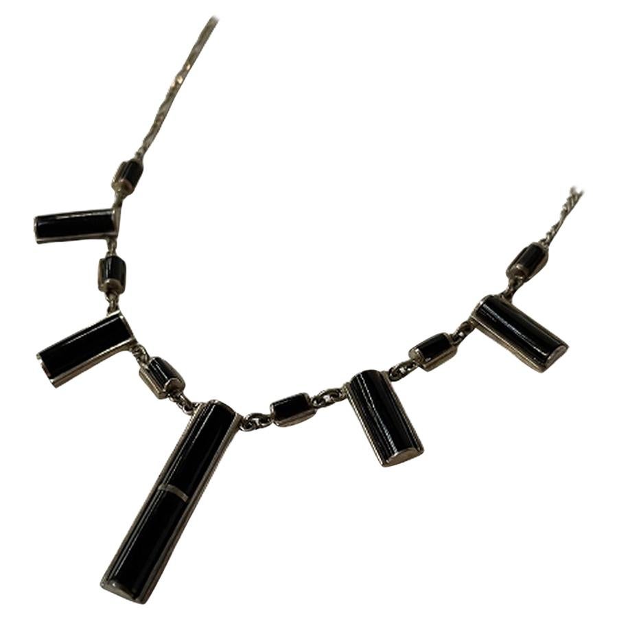 Byzantine Bronze "K" Coin Necklace in Sterling Silver Surround, circa