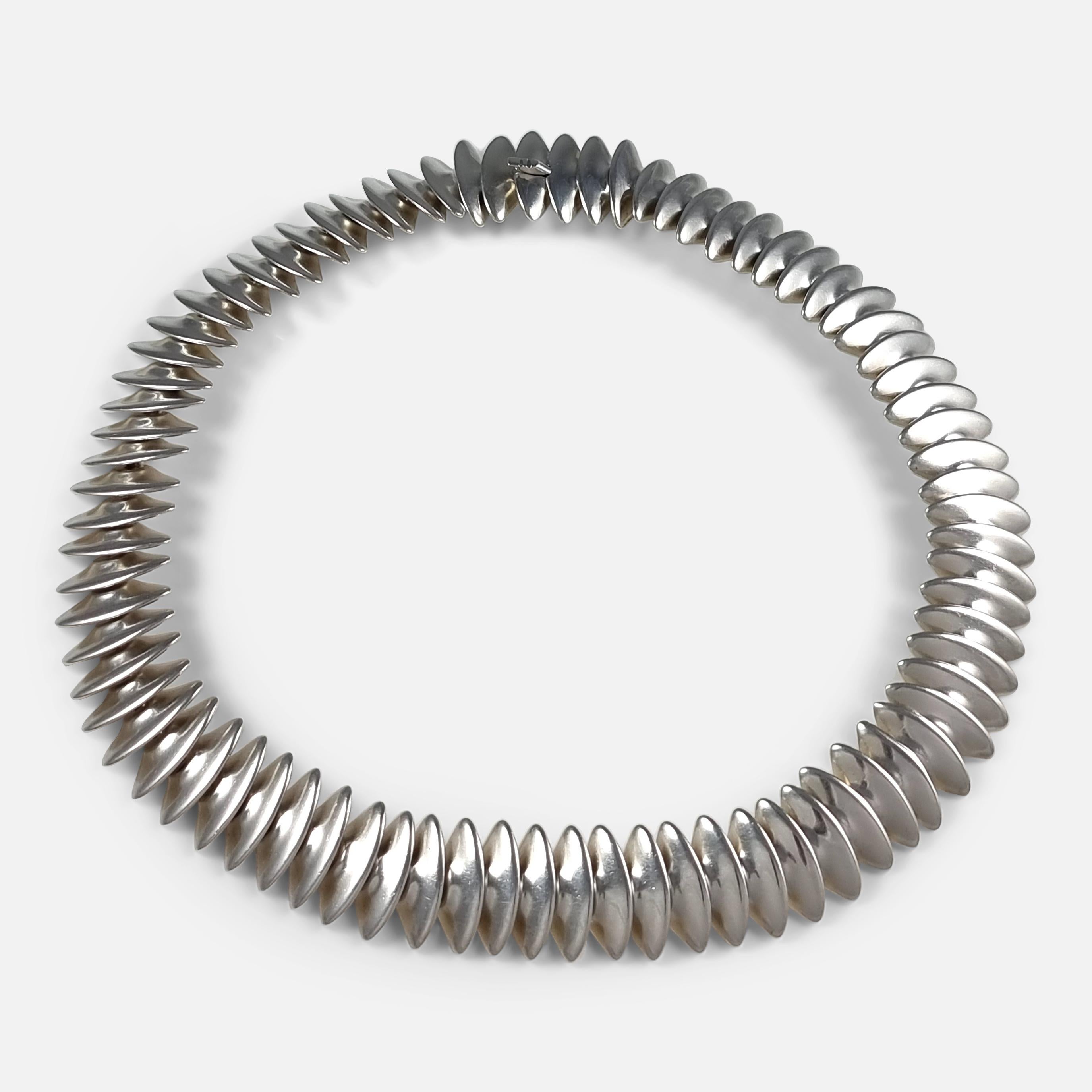 Sterling Silver Necklace, Hans Hansen for Georg Jensen 4