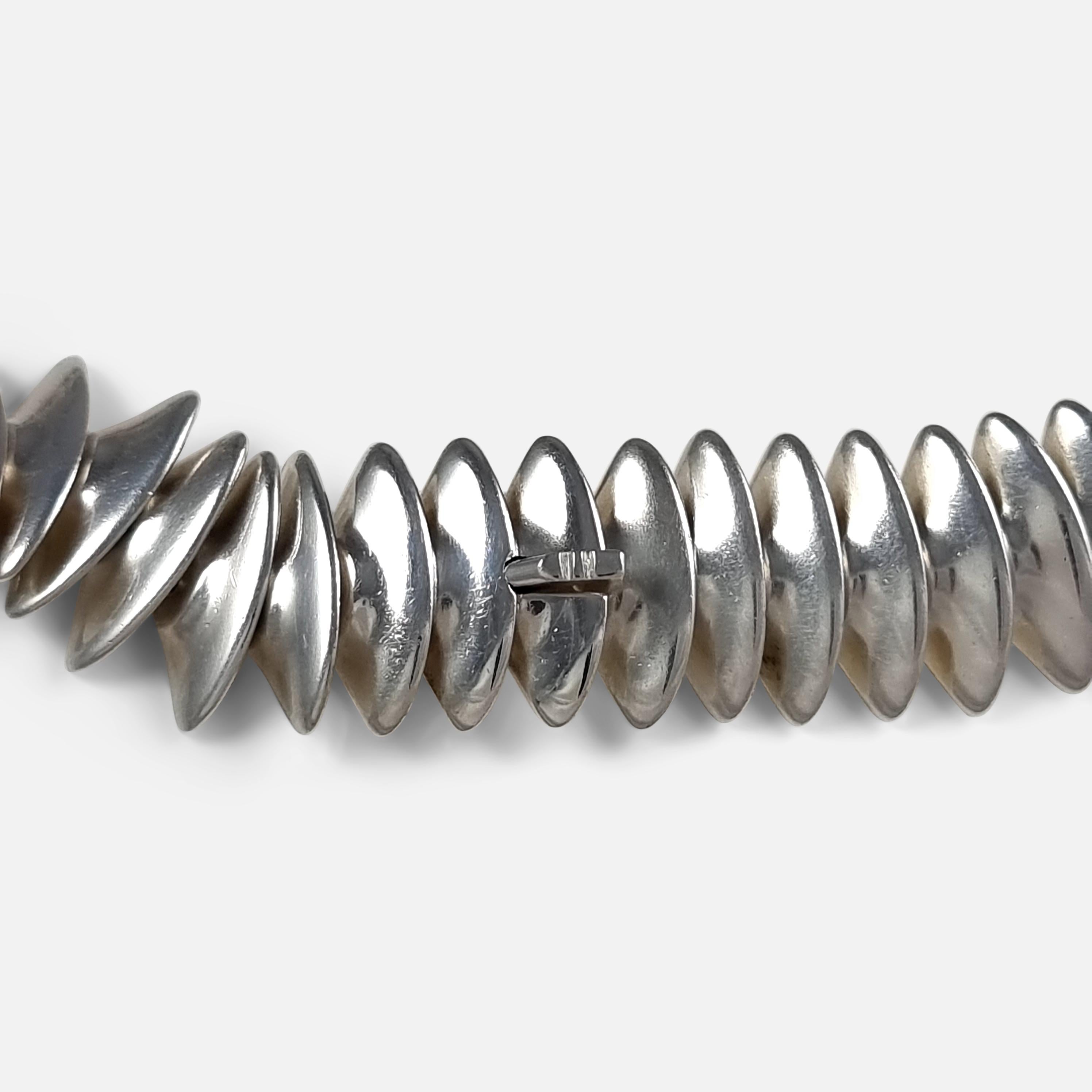 Sterling Silver Necklace, Hans Hansen for Georg Jensen In Good Condition In Glasgow, GB