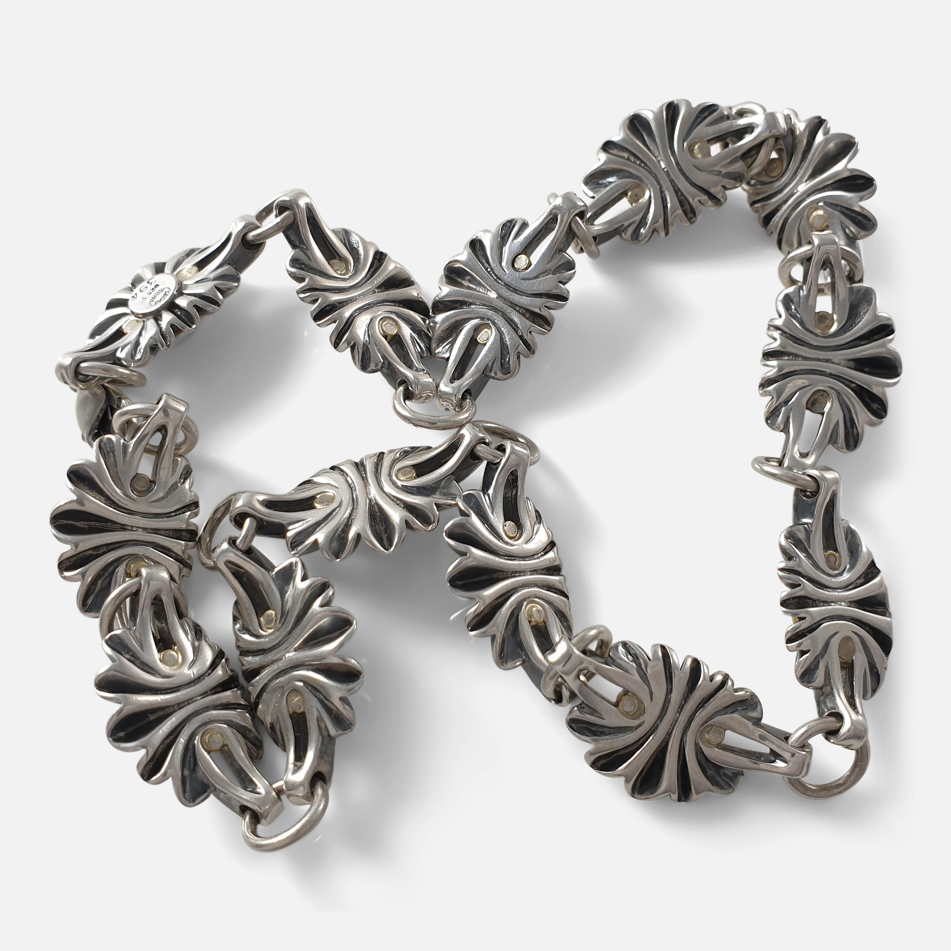 Georg Jensen Sterling Silver Necklace No. 394 3
