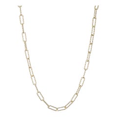 Sterling Silver Necklace Paperclip Chain (5mm), 18K Yellow Gold Finish