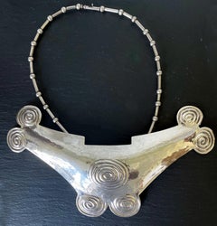 Collar de plata de ley con colgante grande Graziella Laffi