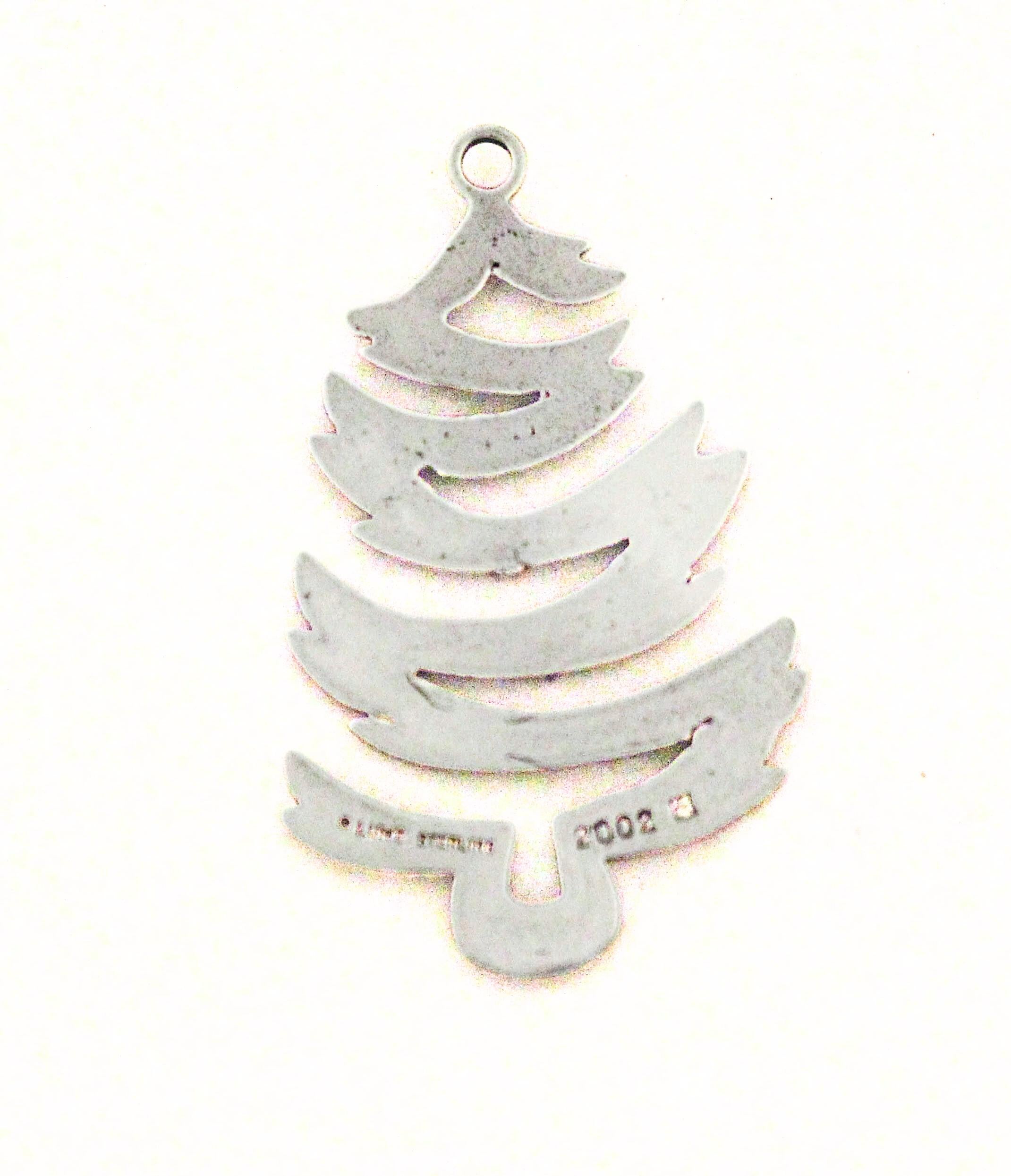 Sterling Silver “O Christmas Tree” Medallion by Lunt im Zustand „Hervorragend“ im Angebot in Brooklyn, NY