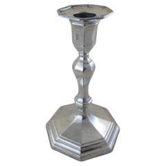 Argenterie sterling  TABLE CANDLESTICK OCTAGONAL ANTIQUE  Poinçon : Sheffield 1917