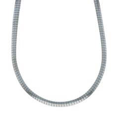 Sterling Silver Omega Chain Necklace 18" - 925