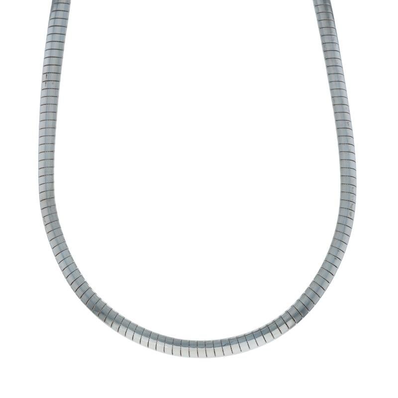 Collana a catena Omega in argento 925 - 925 in vendita