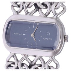 Sterling Silver Omega De Ville Mechanical Wrist Watch