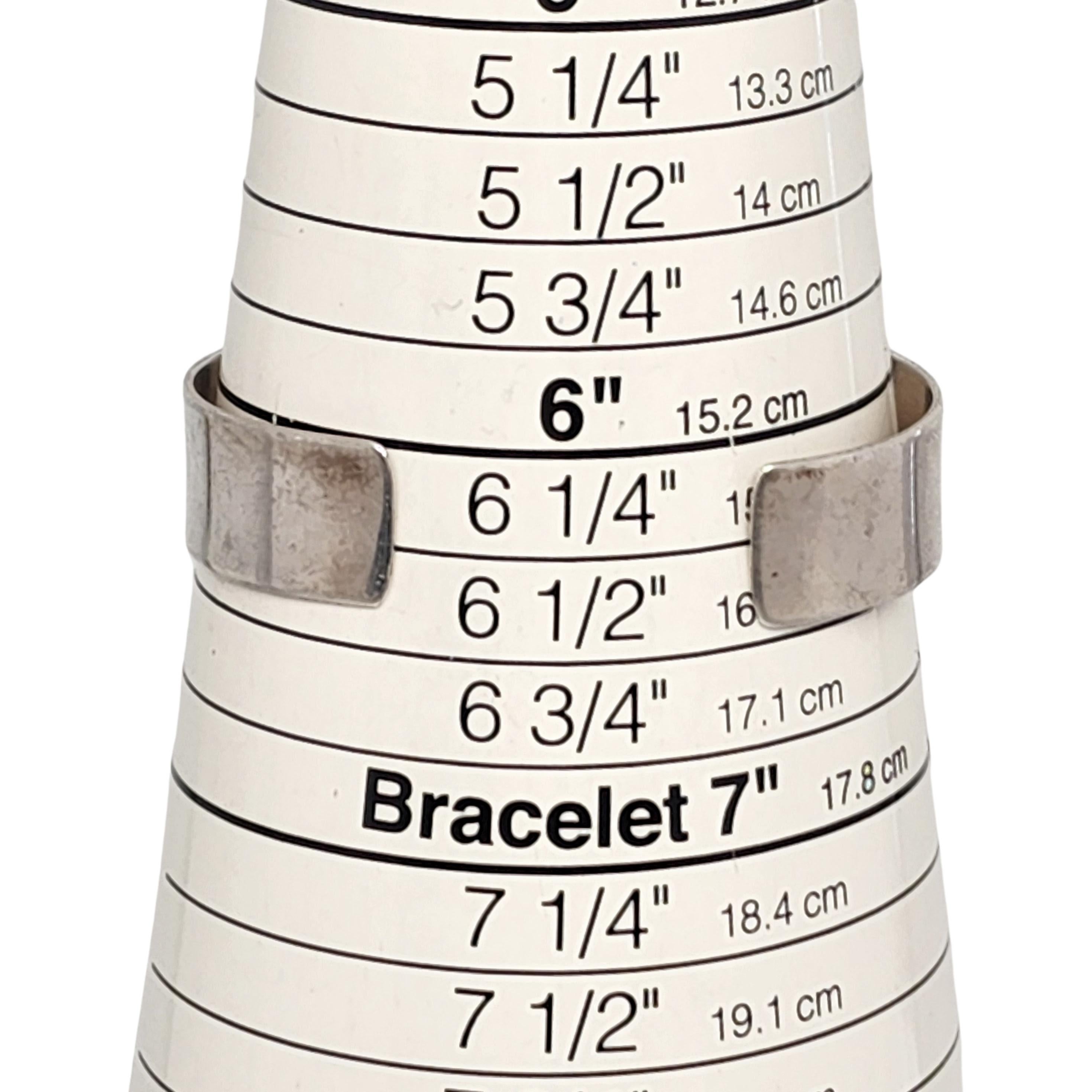 Sterling Silver Onyx Cuff Bracelet #13269 For Sale 3
