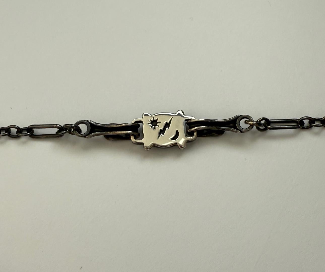 Ciondolo in argento sterling e onice REVERSIBILE, Aquila e Gufo Merrificati Heyoka in vendita 12