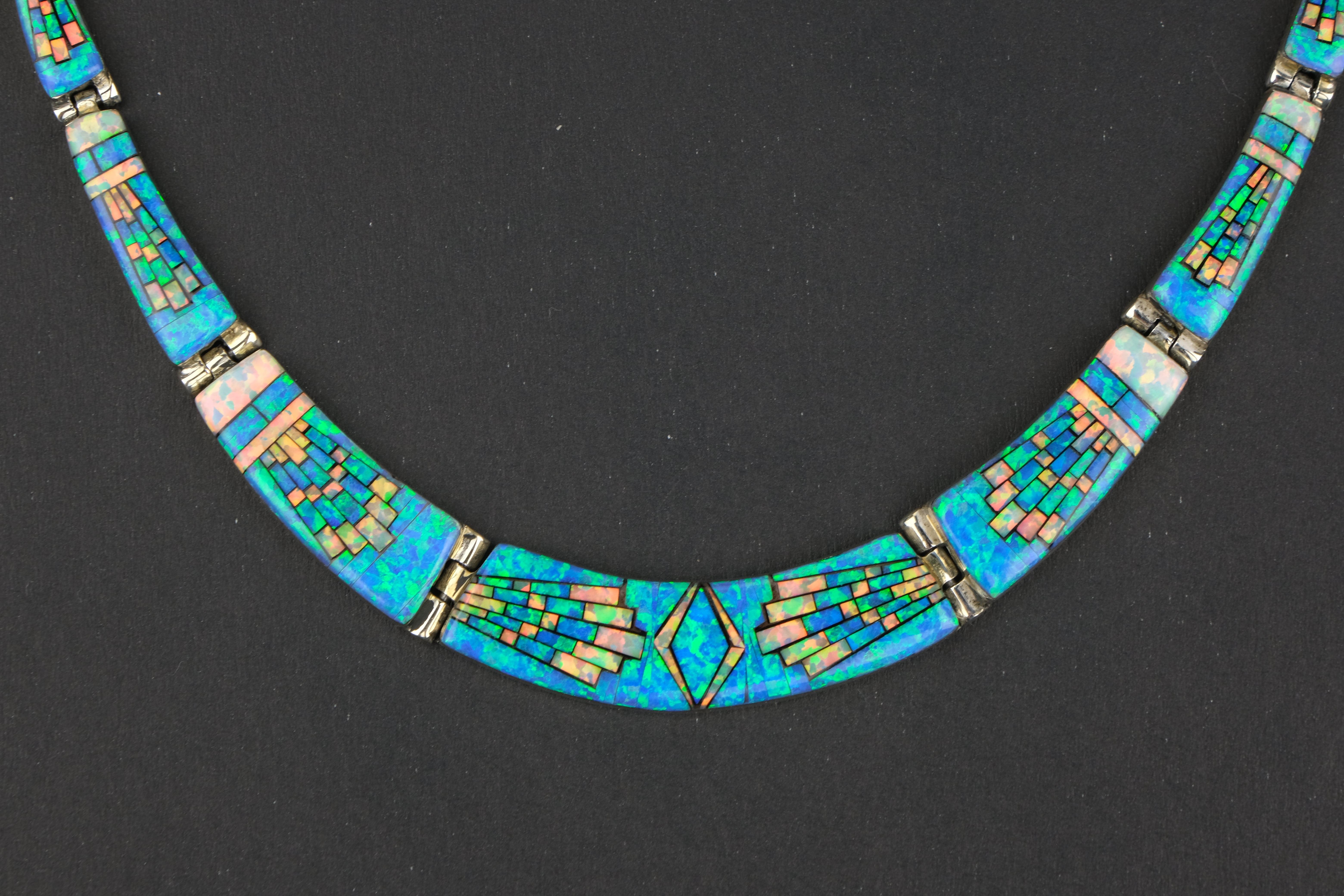 opal collar necklace