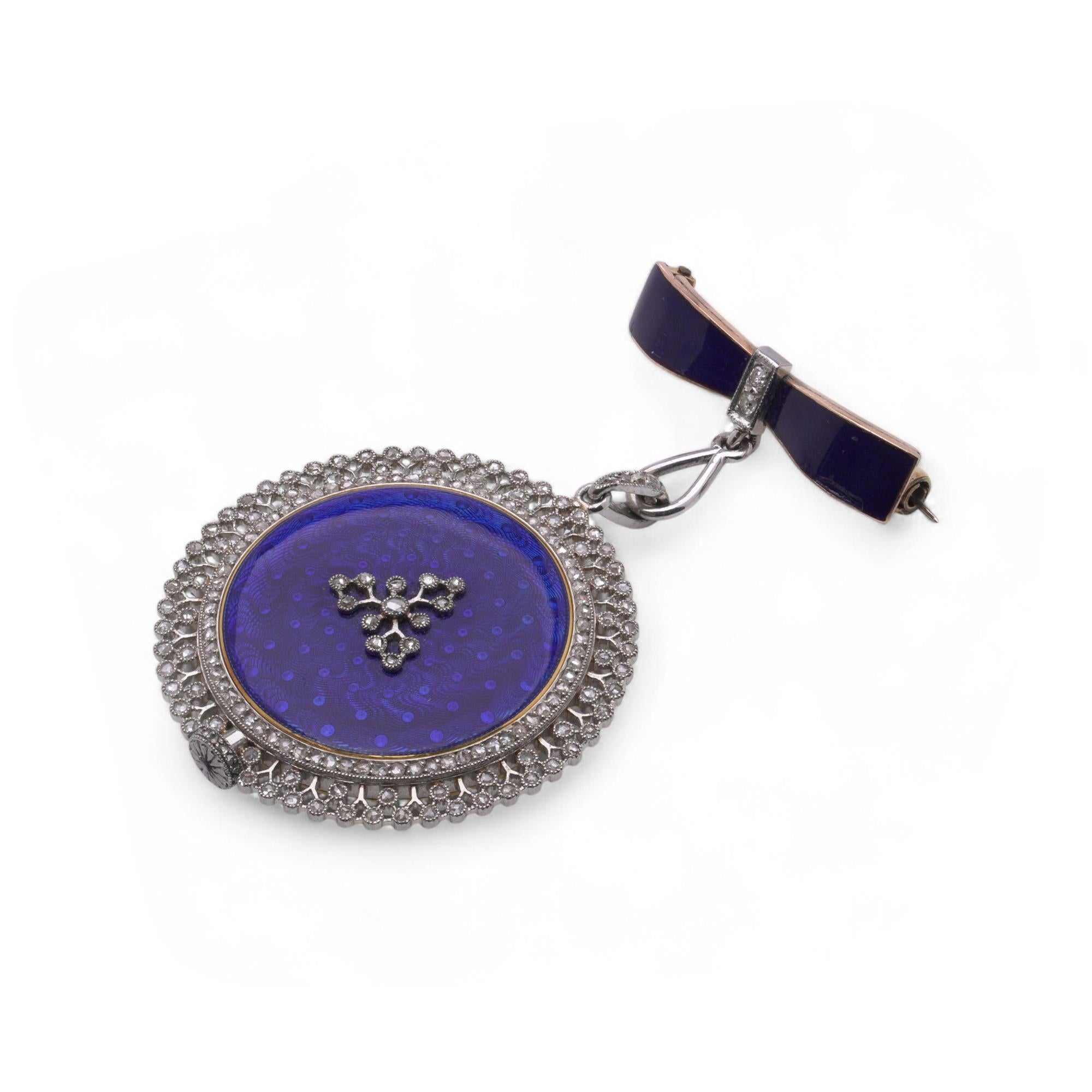 Orologio da tasca aperto in argento 925 di Dennison Watch Case Co. in vendita 2