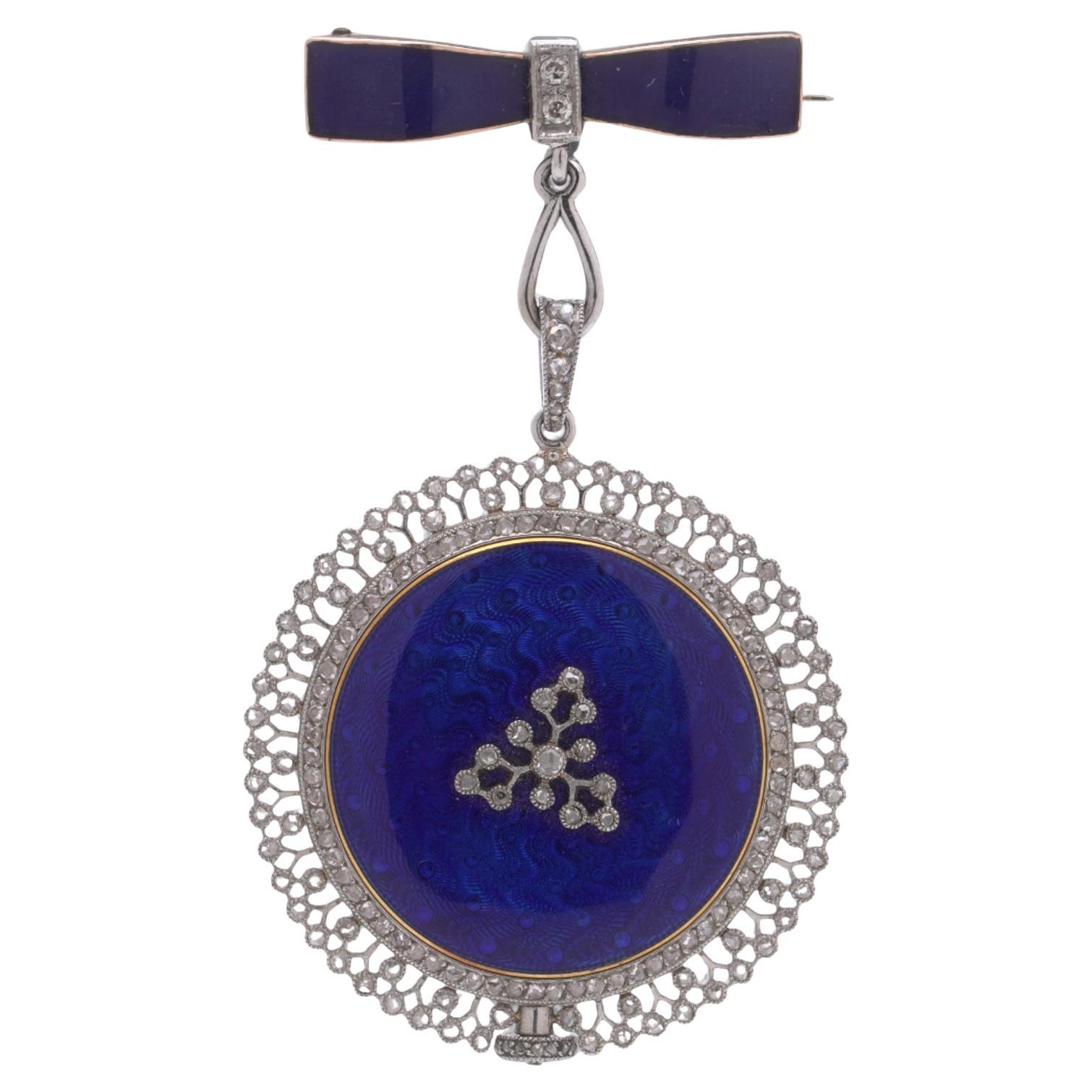 Orologio da tasca aperto in argento 925 di Dennison Watch Case Co.
