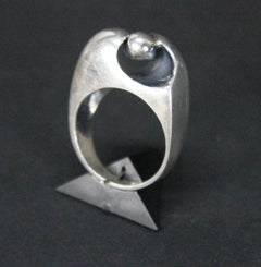 Sterling Silver Oscar Branch Stockholm 1960s Swedish Ring