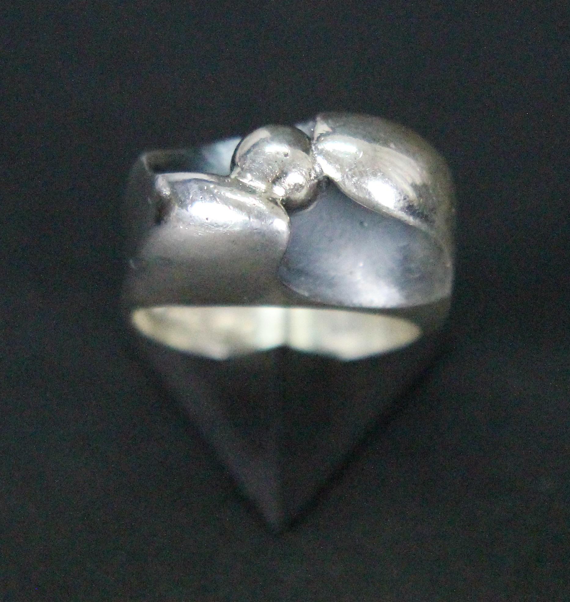 Modernist Sterling Silver Oscar Branch Stockholm 1960s Swedish Ring