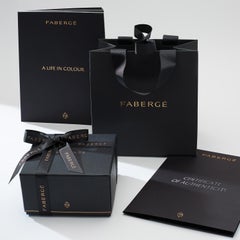 Fabergé Sterling Silver Oval Aquamarine Fluted Ring