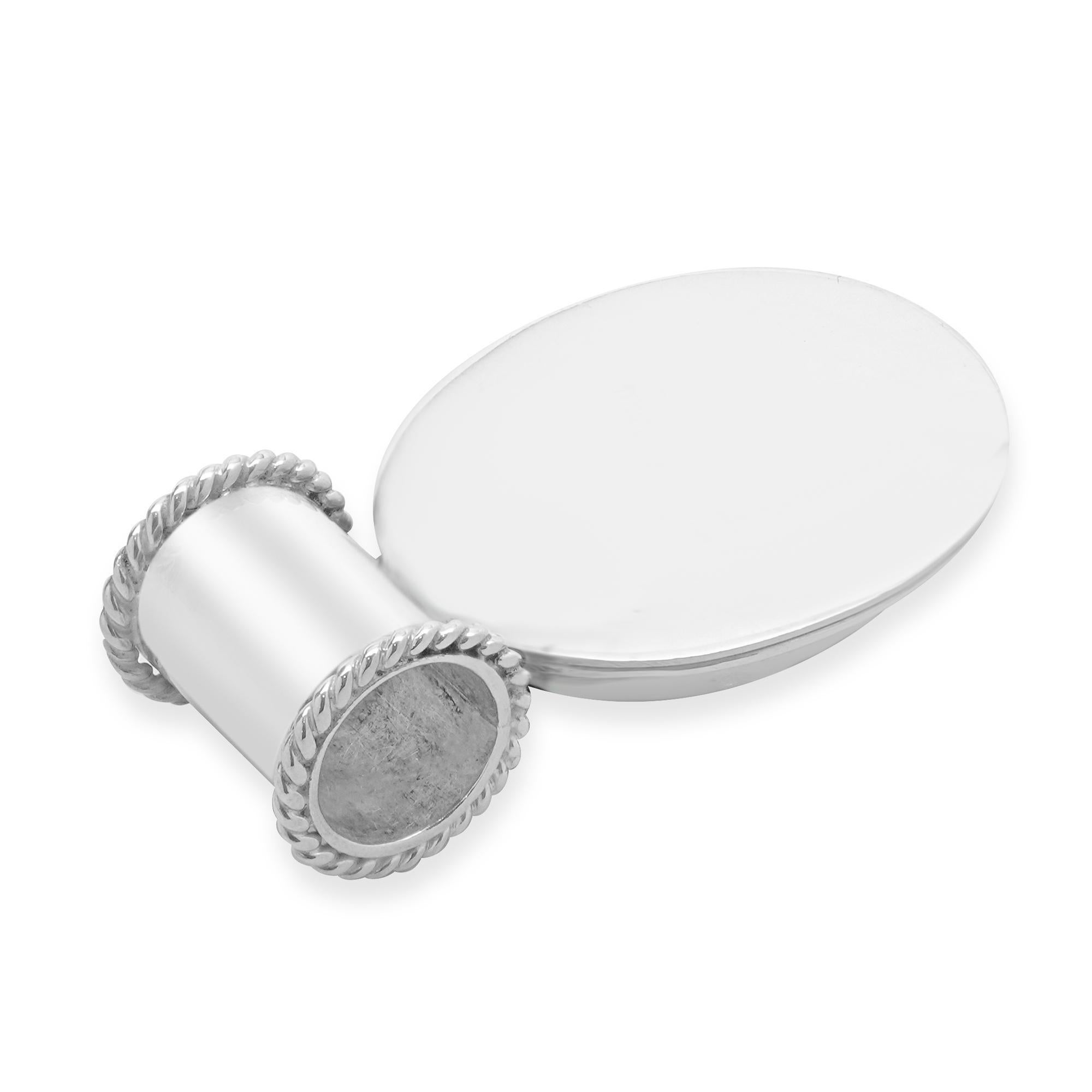 Pendentif ovale en argent sterling en onyx noir Excellent état - En vente à Scottsdale, AZ