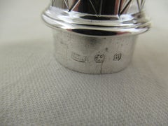 Sterling Silver Pair of Baluster Sugar Castors Hallmarked:-Birmingham 1896