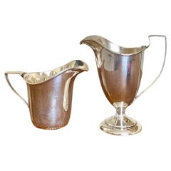 Sterling Silver Pair of Creamers, Set of 2