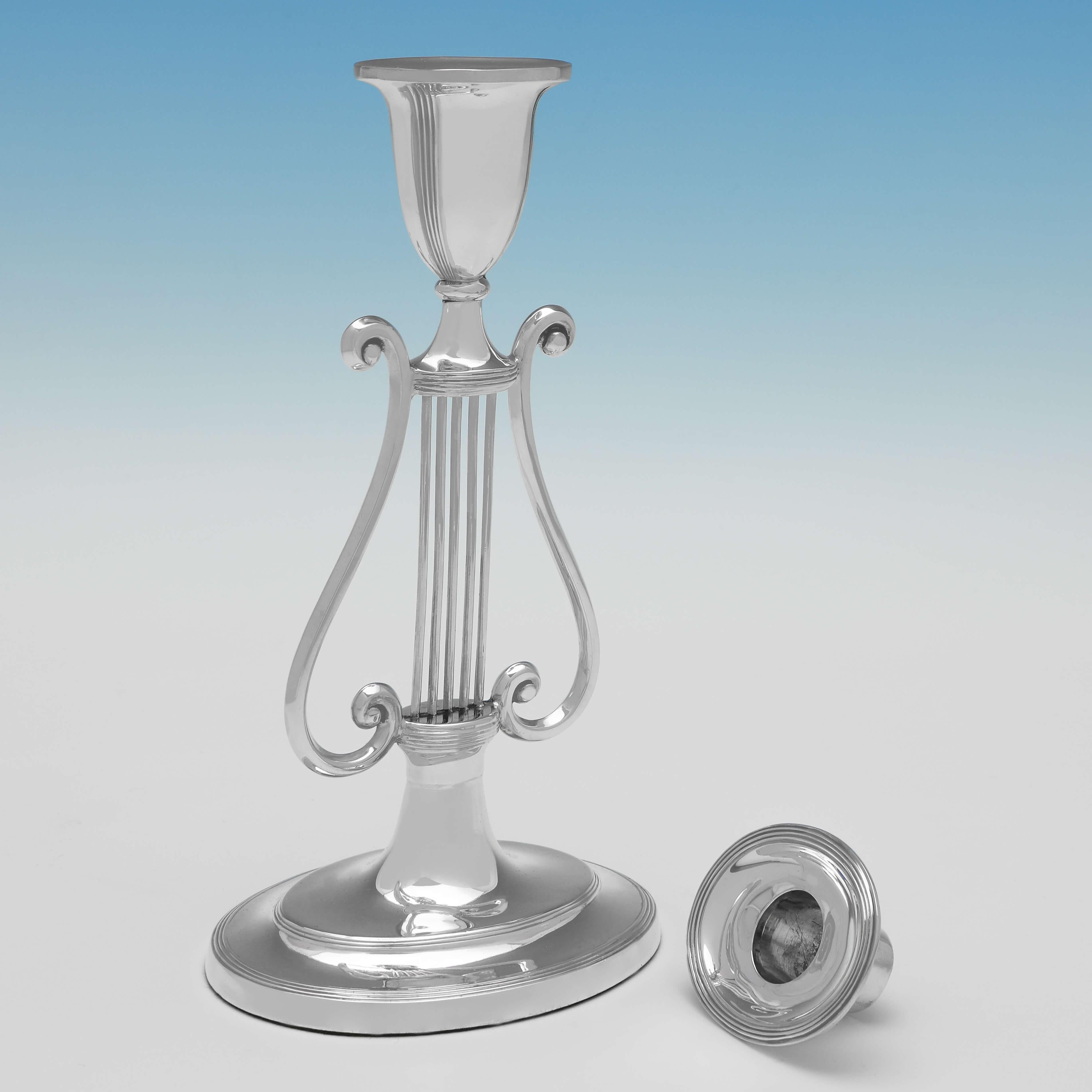 lyre candlesticks