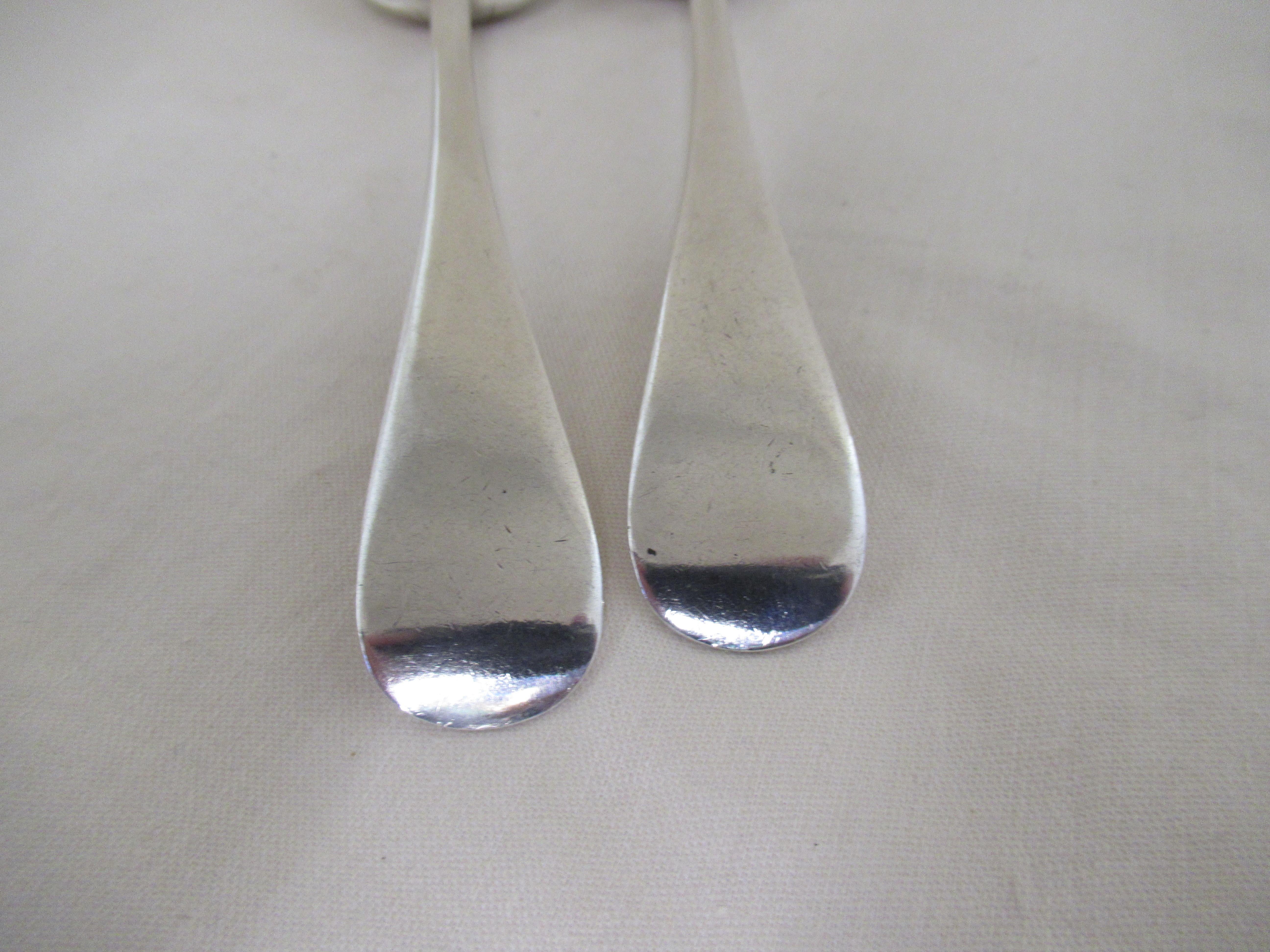 Other Sterling Silver Pair of Old English Tablespoons Hallmarked, SHEFFIELD 1916 For Sale