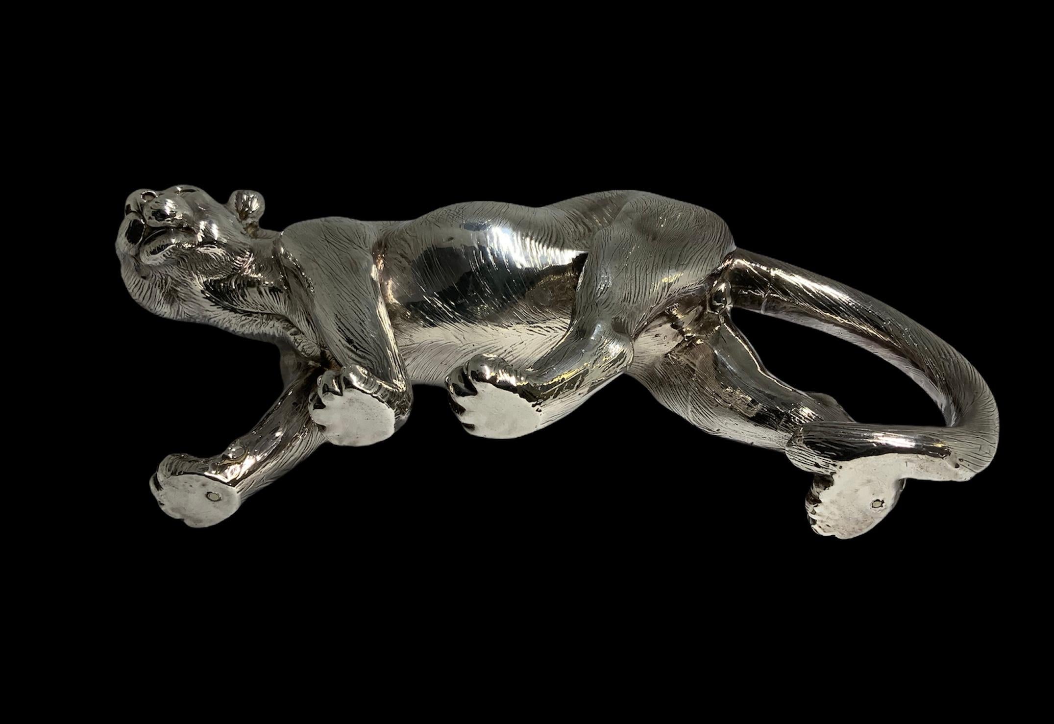 Sterling Silver Pair of Panthers 5
