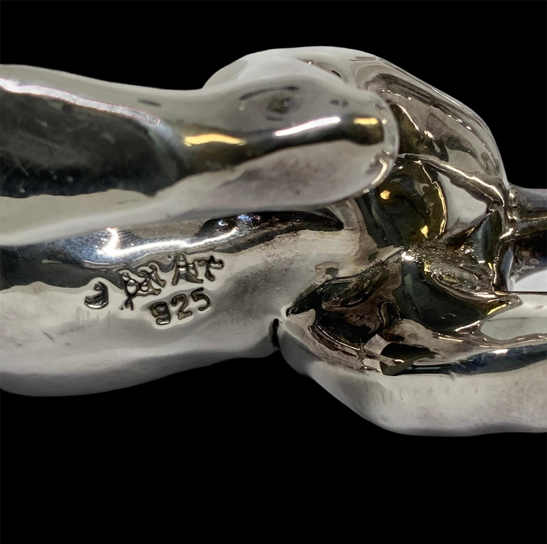 Sterling Silver Pair of Panthers 10