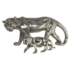 Sterling Silber Paar Panther