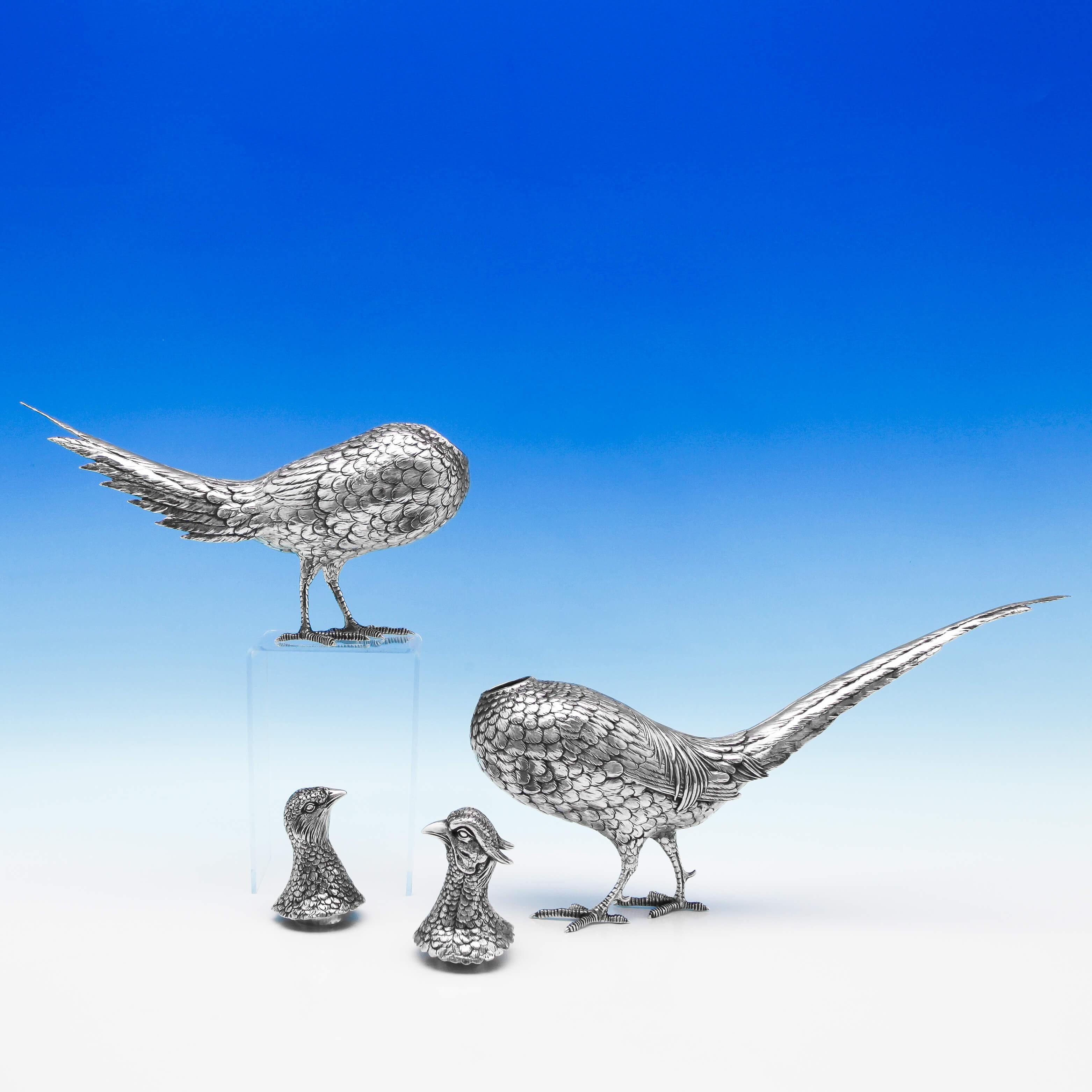 sterling silver pheasant