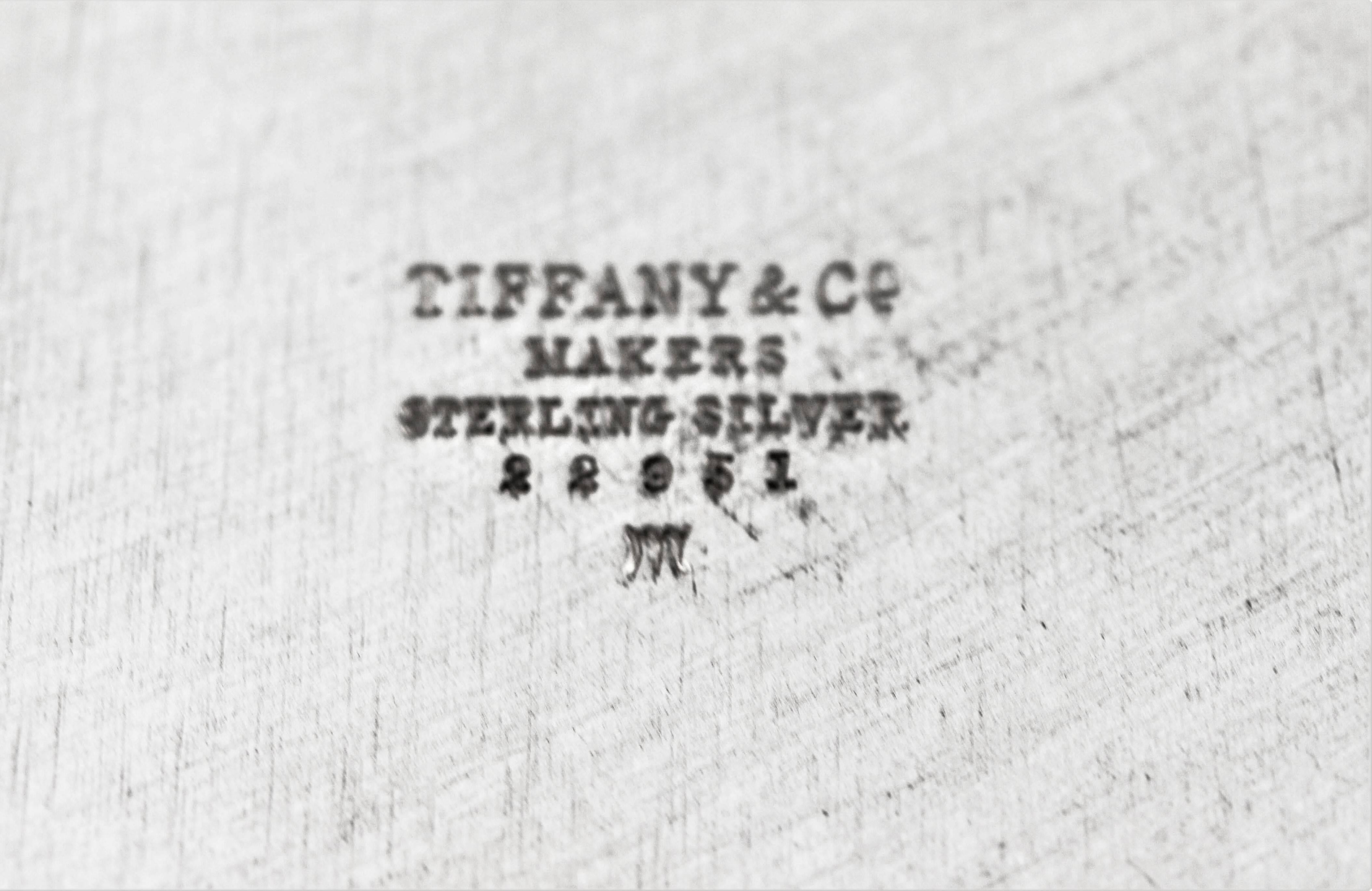 Americano Coppia di piatti per caramelle Tiffany in argento sterling