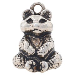 Sterling Silver Panda Bear Charm - 925 Sitting Animal