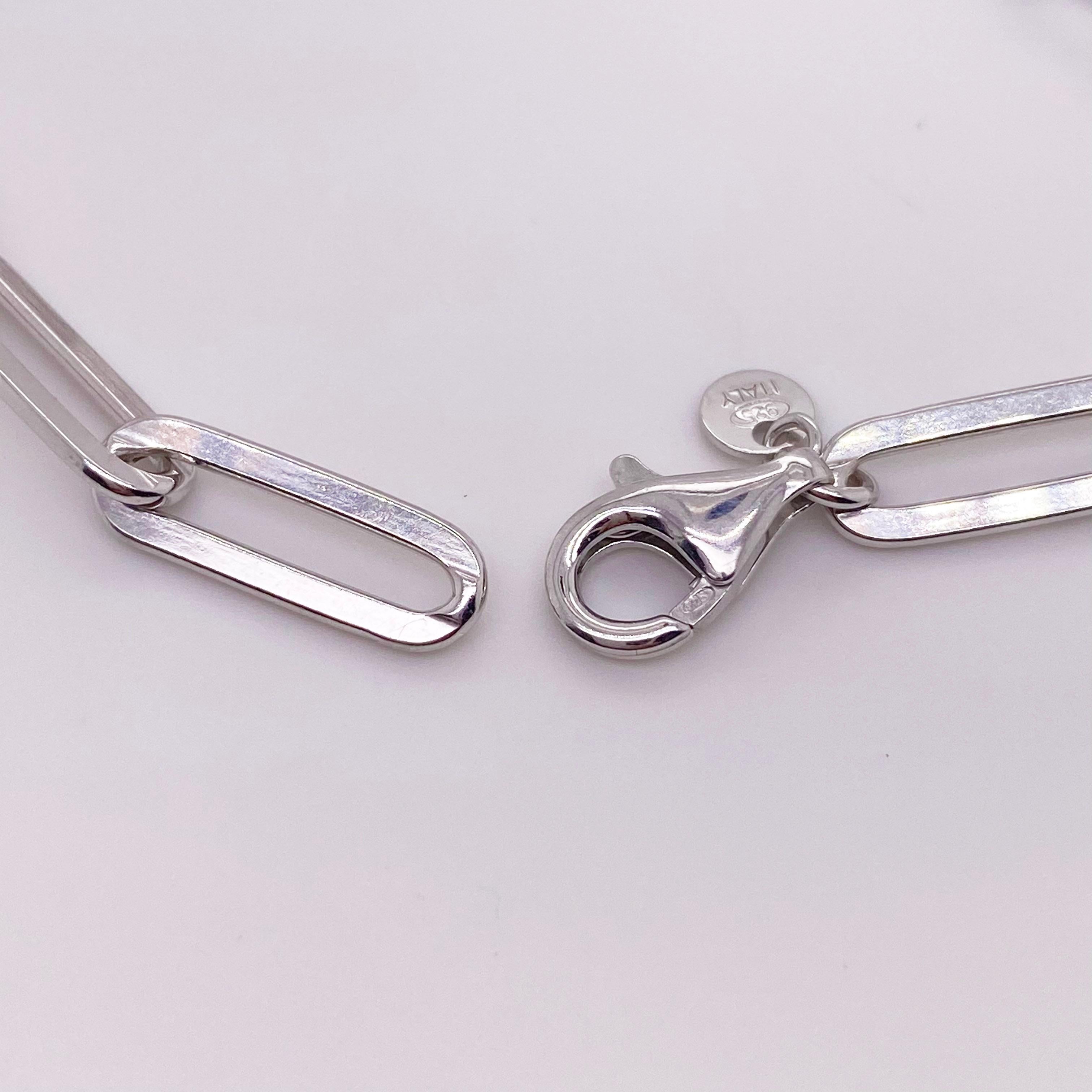 silver clip bracelet