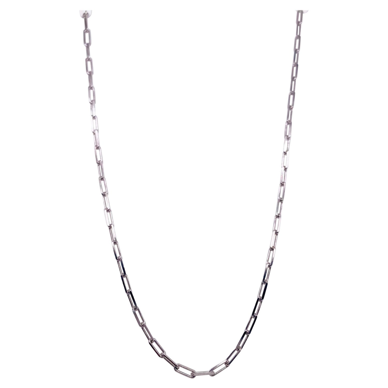 Silver Colored Chain State LA LOUISIANA Cutout Rectangle Shape Pendant  Necklace