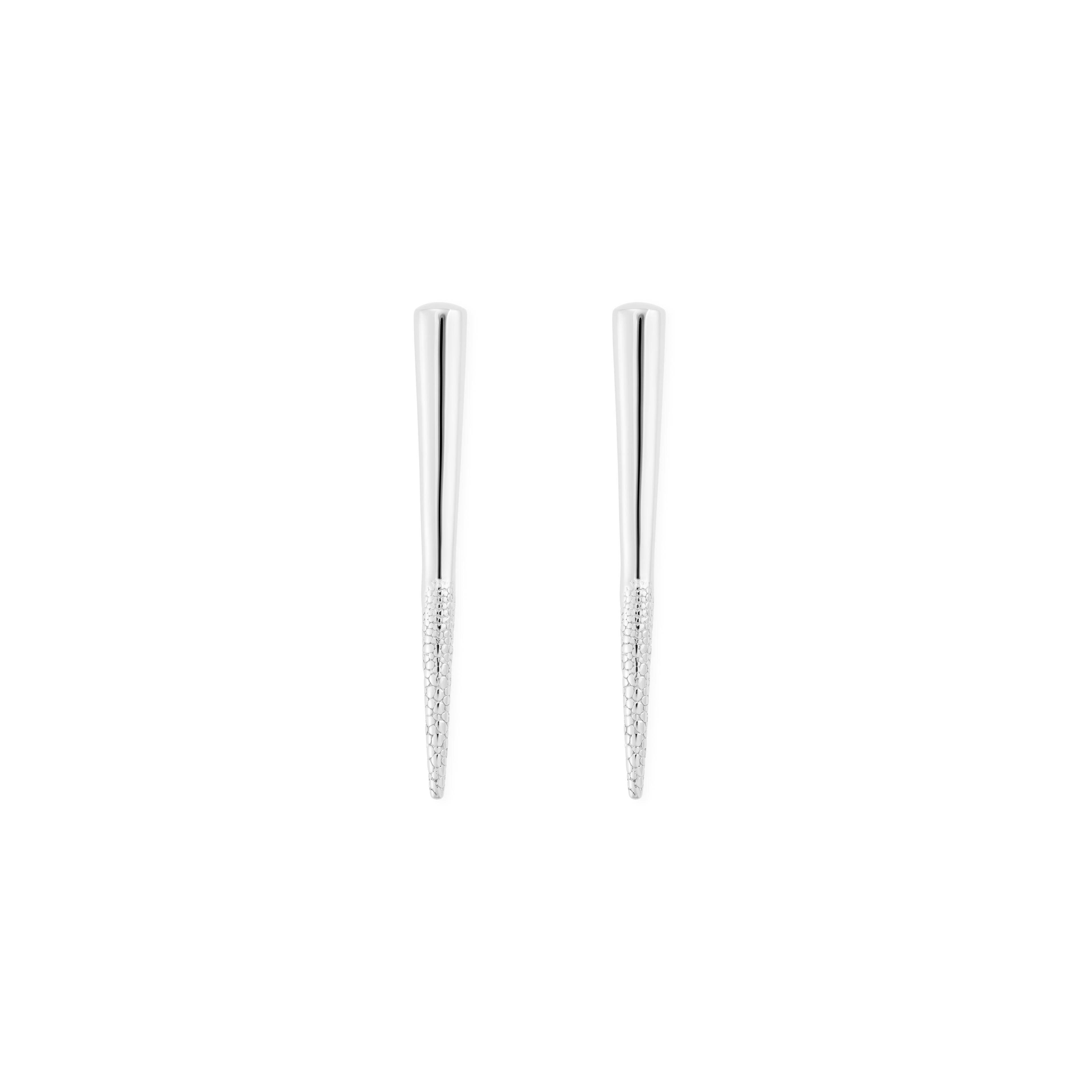 Sterling Silver Particle Earring For Sale