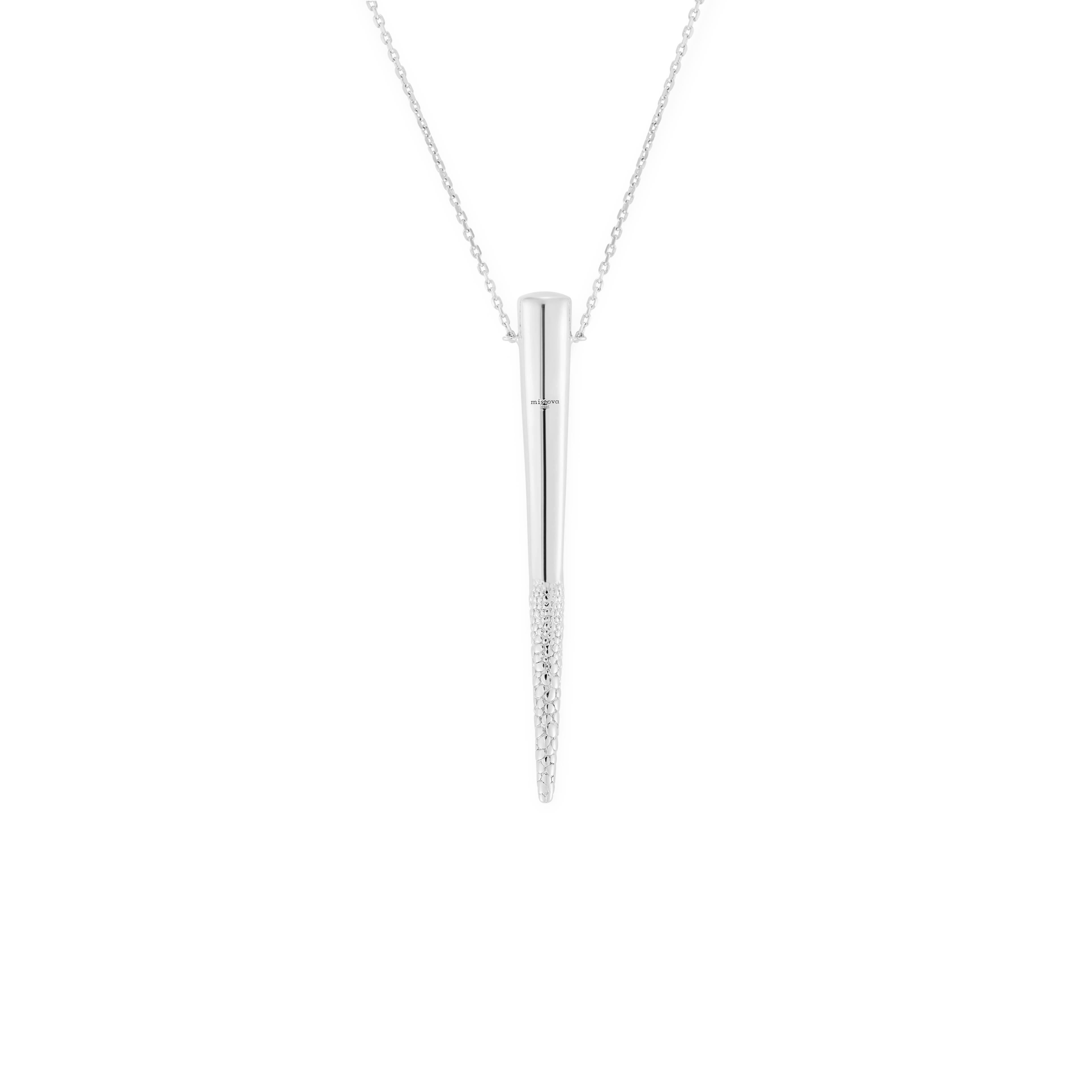Sharp strong and effortless. Mistova;s silver Particle necklace is a easy to wear beautifully crafted necklace. Made from highest quality silver. 