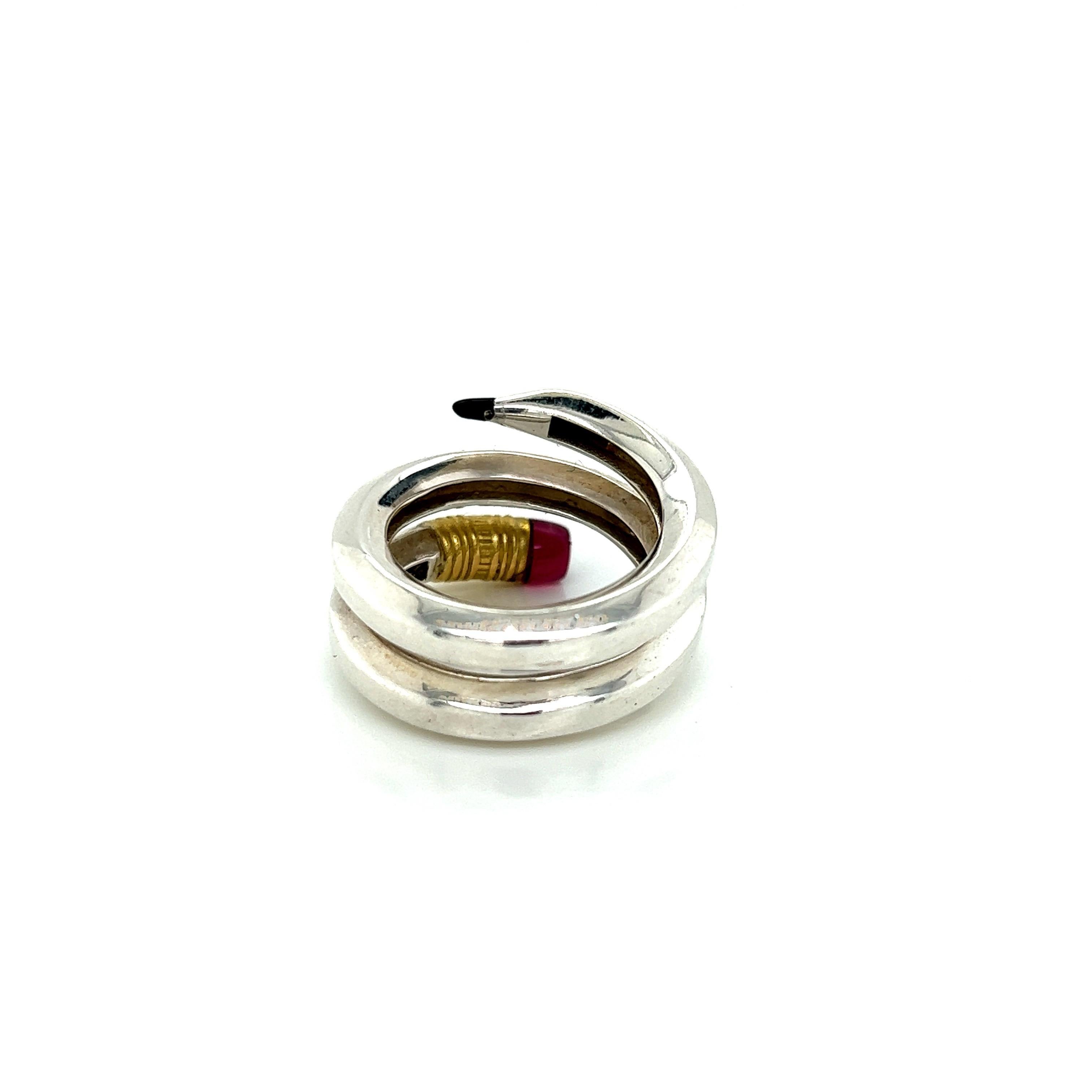metal ring that holds a pencils eraser