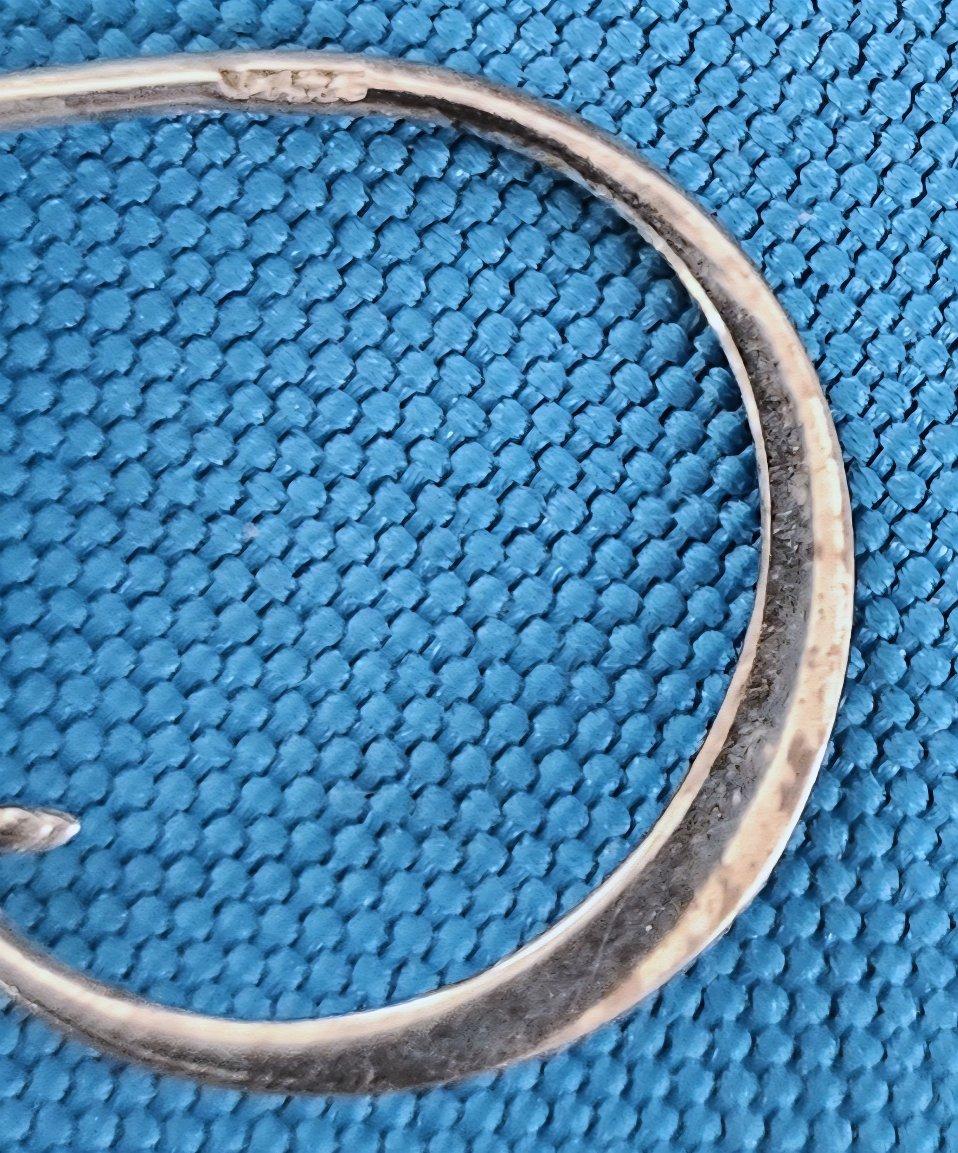Sterling Silver Pendant Necklace with Sculptural Greyhound, Stamped en Bueno estado para la venta en Warrenton, OR
