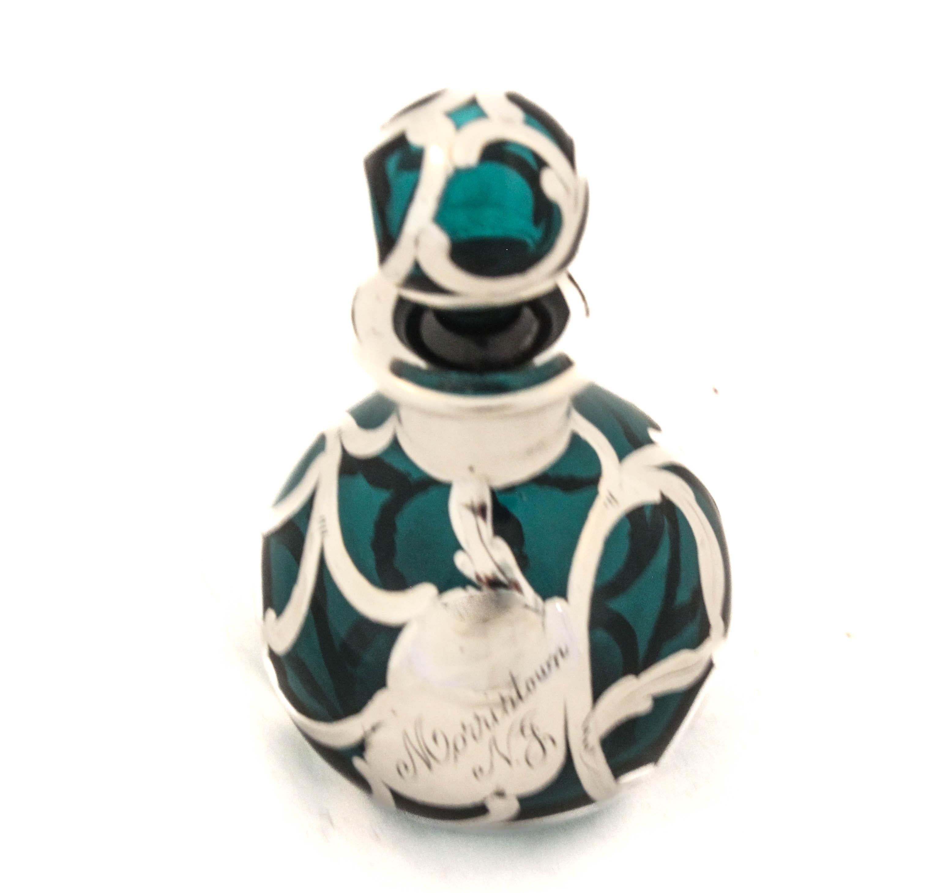 Americano Bottiglia per profumo in argento sterling in vendita
