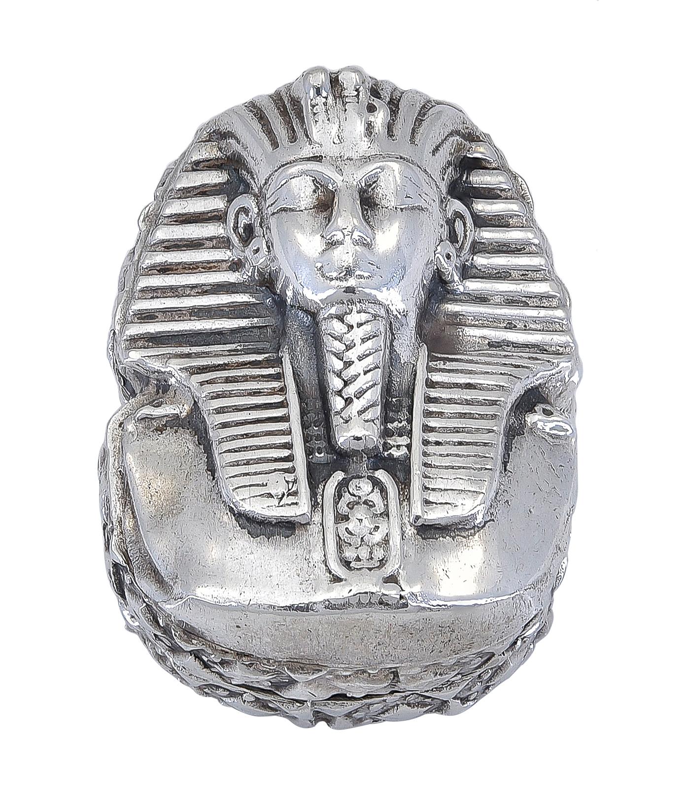 Sterling Silver Pharaoh Box In Good Condition In New York, NY