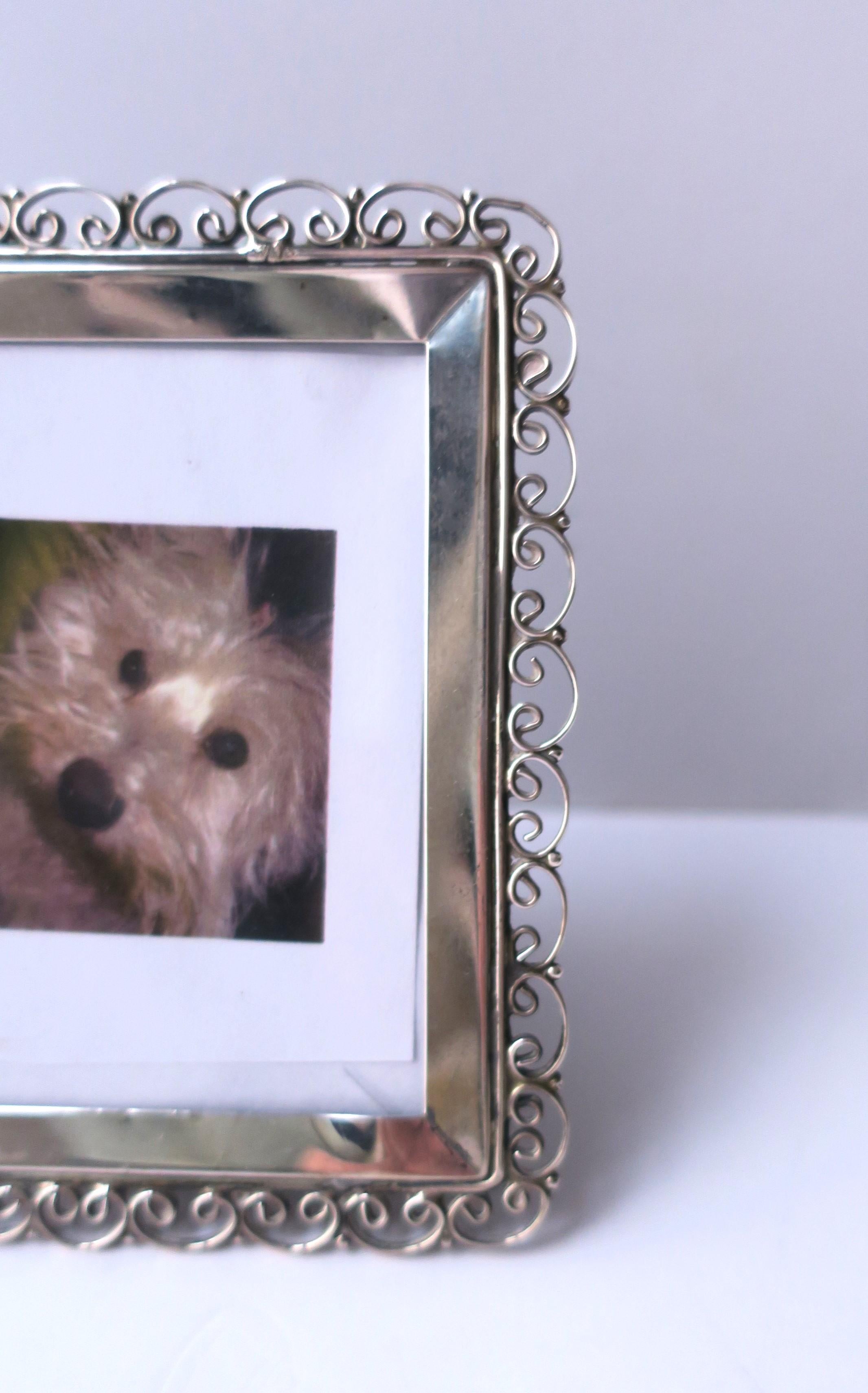 Sterling Silver Picture Frame For Sale 1