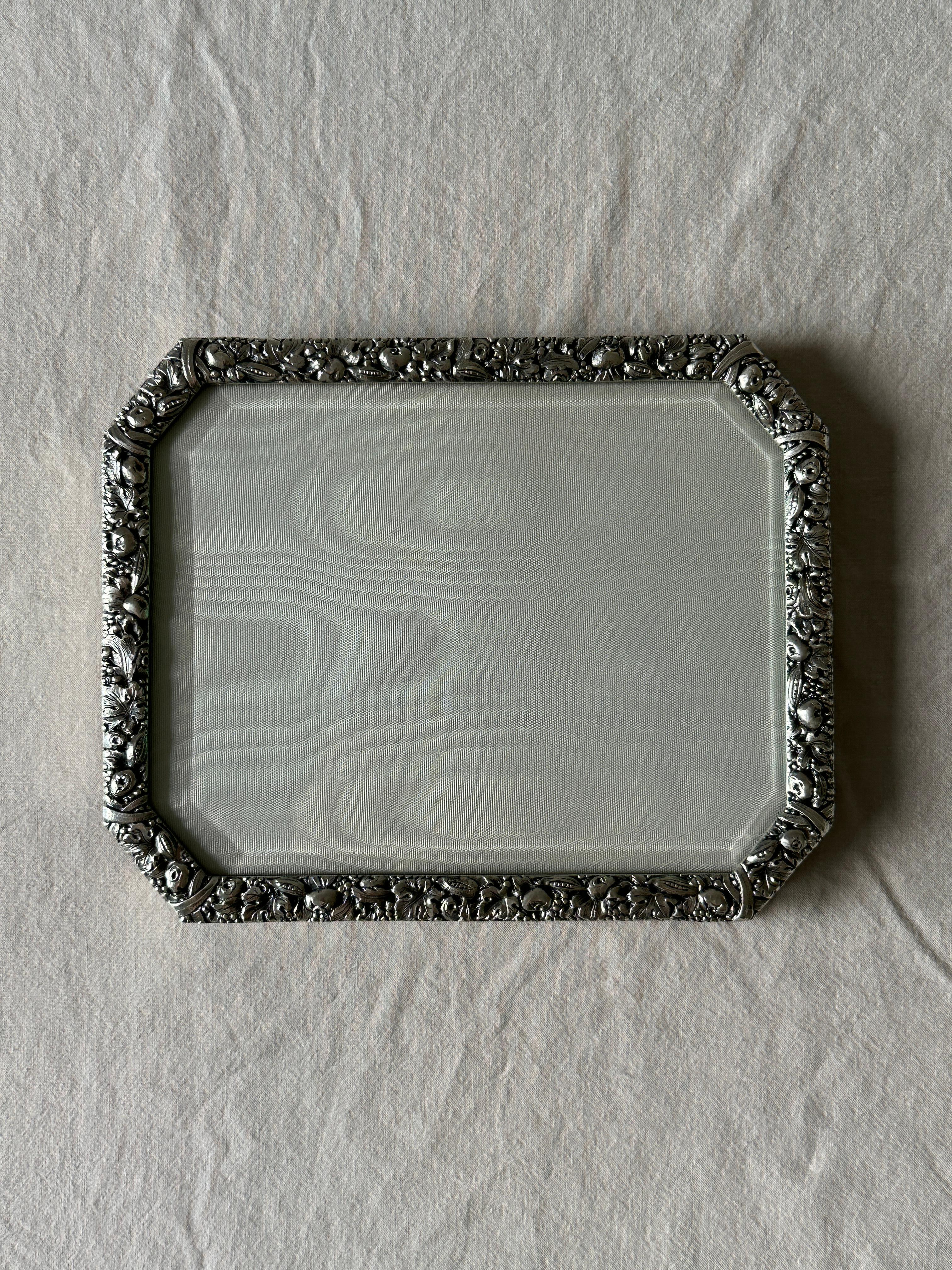Sterling Silver Picture Frame in the style of Buccellati For Sale 2