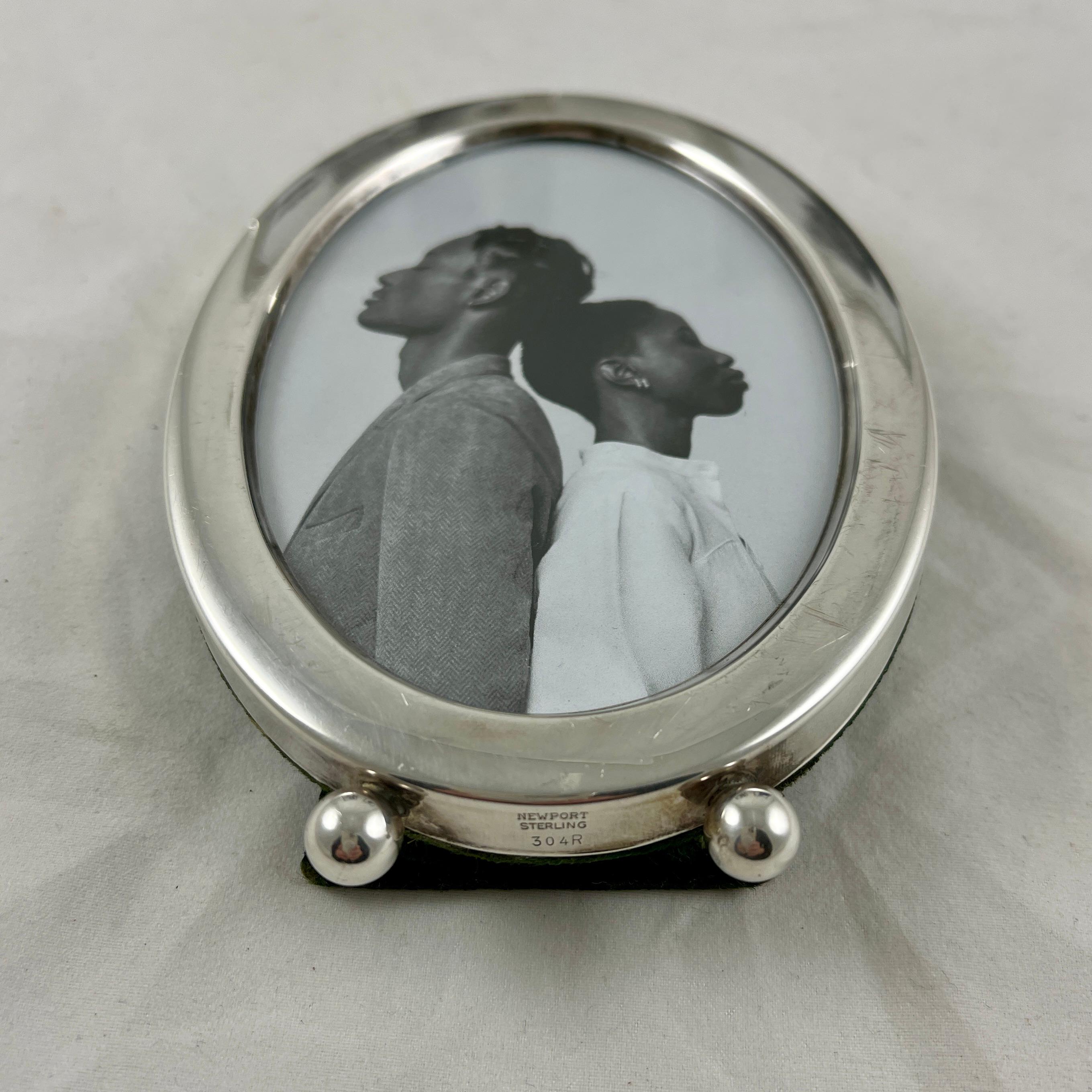 Sterling Silver Picture Frames, S/3, circa 1940-1950 In Good Condition In Philadelphia, PA